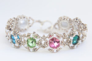 Rainbow Nebula Starburst Rivoli Bracelet and Earring Kit