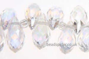 Clear AB Coated Crystal Drop