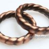 Copper Patterned Hoop