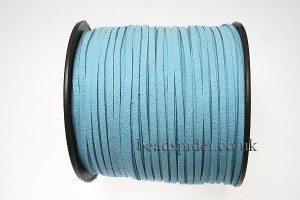 Grey Faux Suede Thong