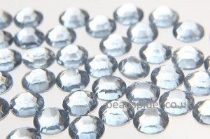 Dusty Blue Glue-On Crystals