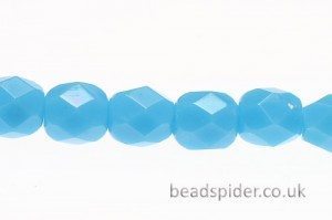  Opaque Blue Czech Glass