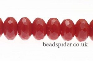  Opaque Garnet  Czech Glass