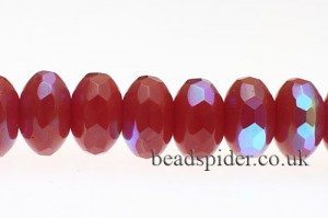  Opaque Garnet AB Czech Glass