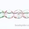 Pastel Pink Green Crystal Mix Czech Glass