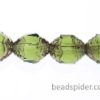 Olivine Bronze  Czech Glass