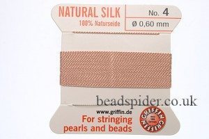 Nude 100% Silk Knotting Thread size 4