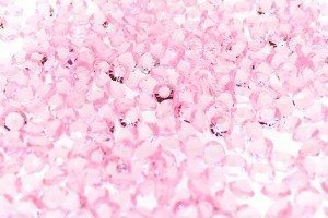 4mm Rose Quartz Acrylic Diamond