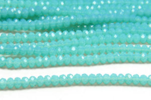 Pastel Turquoise  Crystal Donut