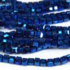 Electric Blue Crystal Cube