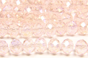 Rose Quartz AB Crystal Donut