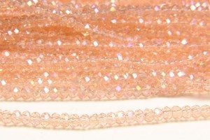 Rose Quartz AB Crystal Donut