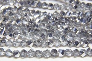 Silver and Clear  Crystal Twist