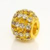 Clear Diamante Studded Gold Barrel