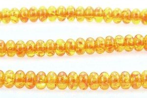 8mm Donut. Honey Copal Amber