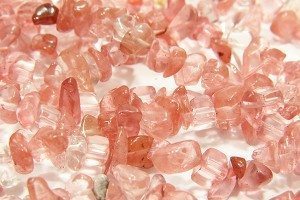 Cherry Quartz Chips