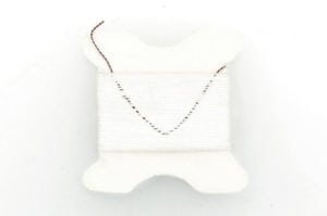 White Poly/Silk Blend Knotting Thread Size 2