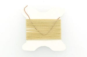 Beige Poly/Silk Blend Knotting Thread Size 2