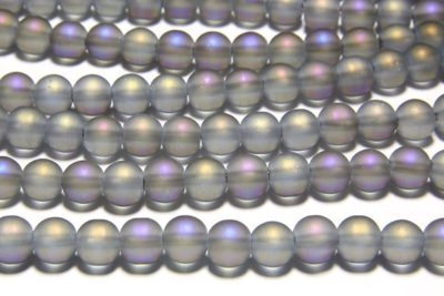 Silver Violet Frosted Aurora Crystal