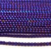 Electric Purple Round Hematite