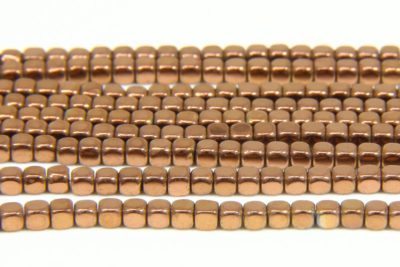  Bronze Rounded Hematite Cubes