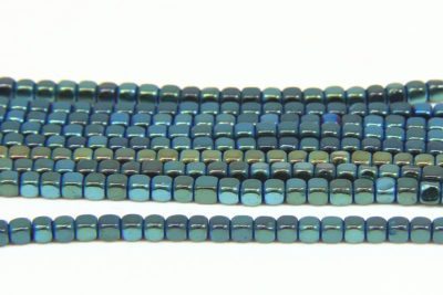  Bluegrass Rounded Hematite Cubes