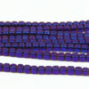  Electric Purple Rounded Hematite Cubes