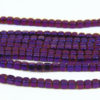  Mystic Purple Rounded Hematite Cubes