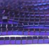 Elecric Blue 4mm Hematite Cube