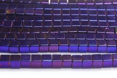 Electric Purple 4mm Hematite Cube