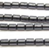 Natural 4mm x 5mm Cylinders Hematite