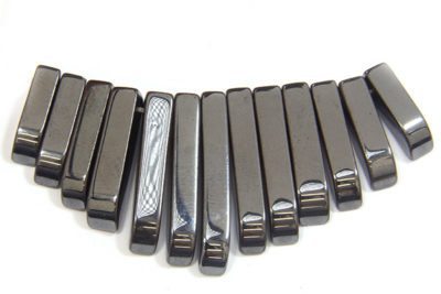 Natural 4mm Hematite Graduating Rods