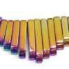 Rainbow 4mm Hematite Graduating Rods
