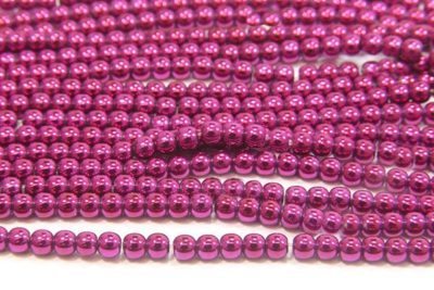 Magenta Round Hematite