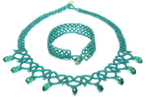 Antoinette Beaded Lace Necklace & Bracelet Pattern Download