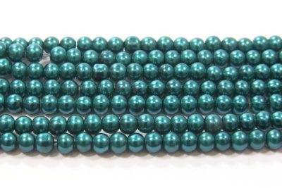 Emerald Green Glass Pearl