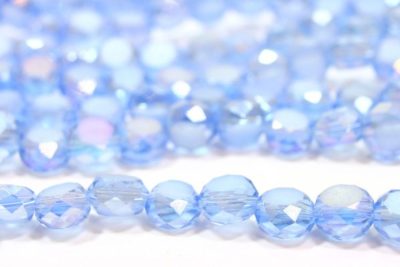 French Blue AB Semi Frosted Coin