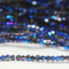 2mm Blue Midnight Crystal Bicones