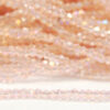 2mm Rose Quartz AB Crystal Bicones