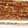 2mm Demi Coated Rose Gold Crystal Bicones