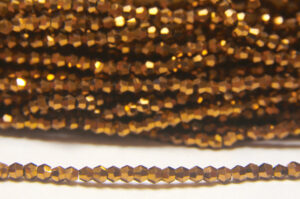 2mm Metallic Copper Crystal Bicones
