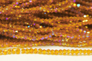 2mm Sand AB Crystal Bicones