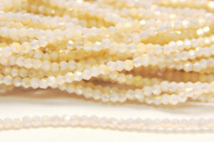 2mm Ultra Rainbow Lustre Pearl Crystal Bicones