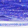 2mm Capri Blue AB Crystal Bicones