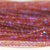 2mm Sapphire Coated Amethyst Crystal Bicones
