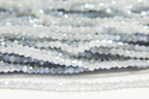 2mm Dove Blue Lustre Crystal Bicones