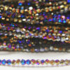 2mm Hematite AB Crystal Bicones