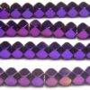 Mystic Purple 4mm Facetted Hematite Cubes