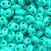 Satined Peppermint Preciosa Twin Beads