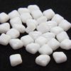 Opaque White Czech Silky Beads